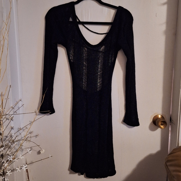 Black Ripped Dress - Picture 2 of 6